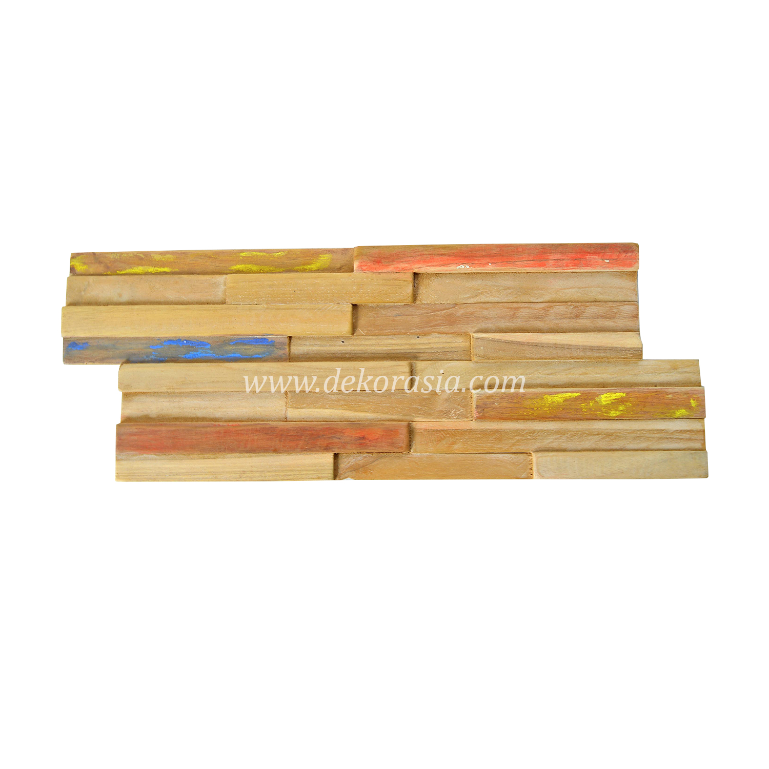 Wood Wall Cladding Rainbow, Natural Wood Wall Cladding